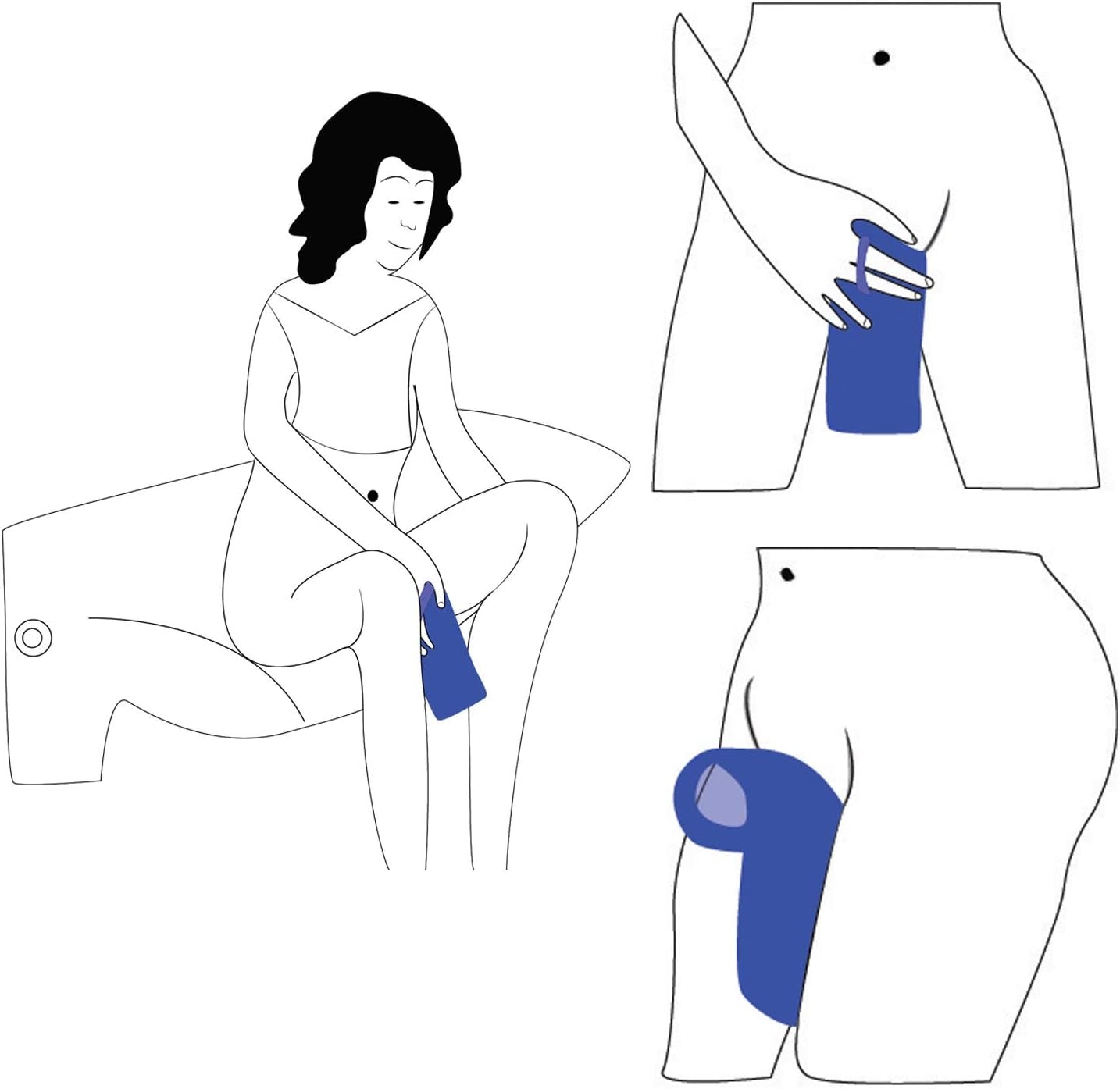 Female Urinal - Portable Urination Device for Women - Pee Standing up - Squad-Free - Ideal during Nights or Bedridden – Protection on Roadtrips - Camping - Boating - Hiking - Outdoor Activities & More