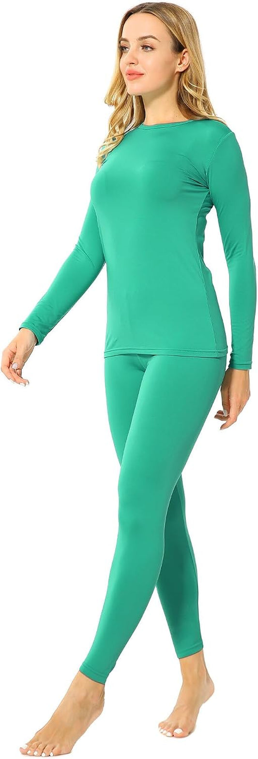 Thermal Underwear for Women Long Johns Base Layer Thermals Set | Warm Fleece Lined Top & Bottom Thermal Set, Winter Clothing for Cold Weather,Moisture-Wicking, Heat Retention, Ultra Soft